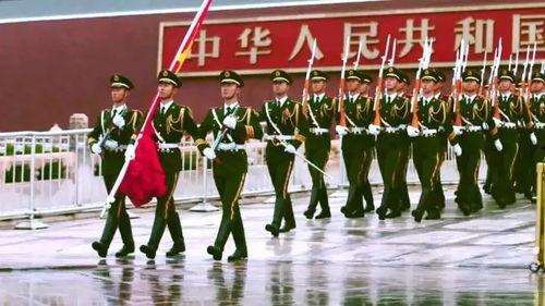 国旗护卫队视频,守护国旗的荣耀瞬间