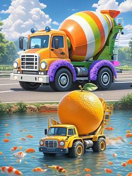 动画搅拌车视频,创意无限，建设未来